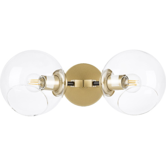 Бра LIGHTSTAR BETA SB1374-2 2x40W E27 золото-черный 785623