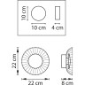 Бра LIGHTSTAR CELESTA 809015 LED 6W LM 3000K хром/голубой